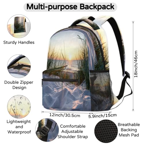 Sac à dos décontracté Grand Format pour l'école et le voyage