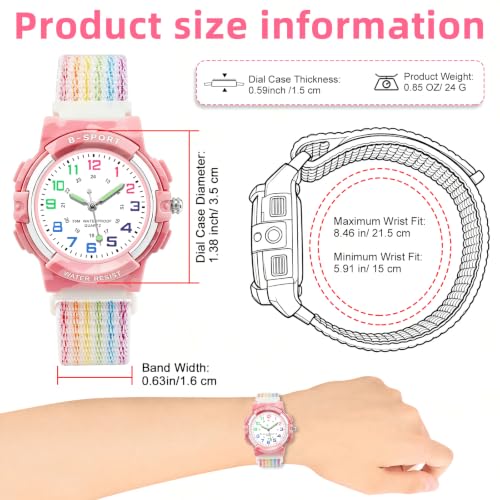 Image of Juboos Kids Watch Analog for Boys Girls Teens Waterproof Sport Wristwatch