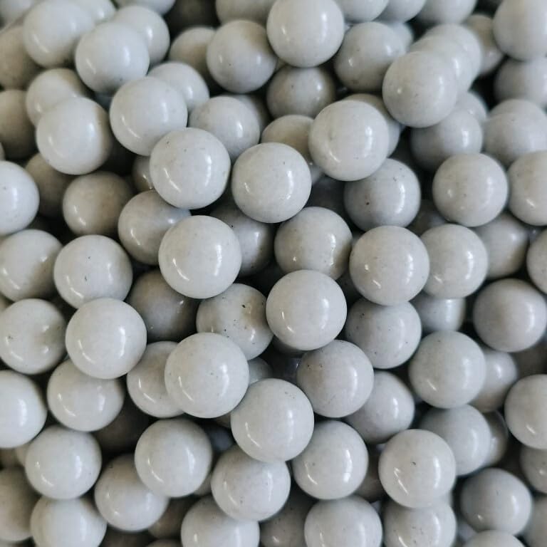 Z QINGZHENG Outdoor Catapult Marble Ceramic Ball, Environmentally Friendly and Biodegradable Clay Ball(White 1200pcs)
