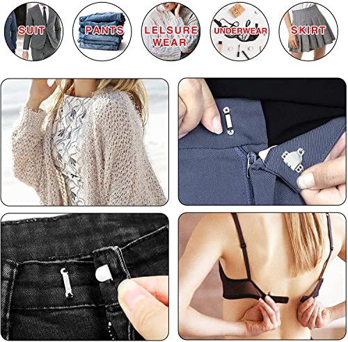 Daomong 60 Pairs Sewing Hooks And Eyes Closure For Trousers Clothing Skirt Dress Bra Fasteners Sewing Diy Craft,4 Colors(16Mm) #TOP3