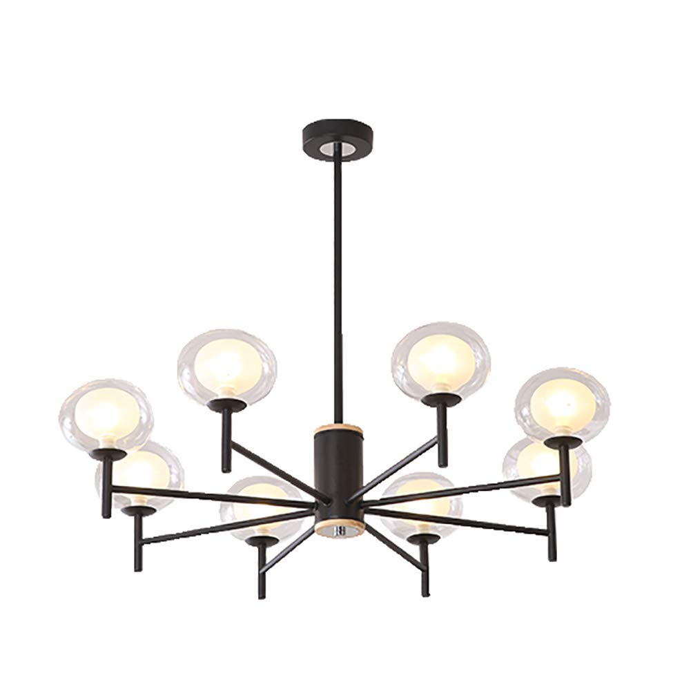KXEcoLife 3Light Adjustable ChandelierMid Century Modern Ceiling Light Fixture for Dining Room & Living Stylish Pendant Lighting Unique Design Home Decor