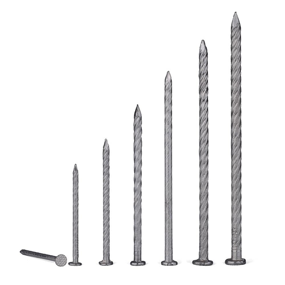 Clavos de Cemento,Clavos de Pared Tachuelas Clavos Clavos for pisos de acero inoxidable, clavos retorcidos, clavos roscados, clavos for quilla, clavos for carpintería(Stainless Steel*1.5 Inch)