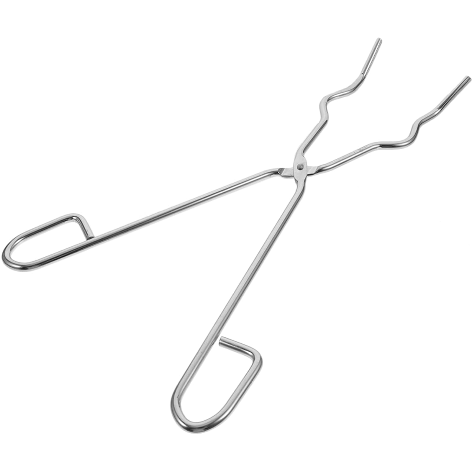 Pince à creuset Mipcase en acier chromé robuste, outil de précision de 35 cm