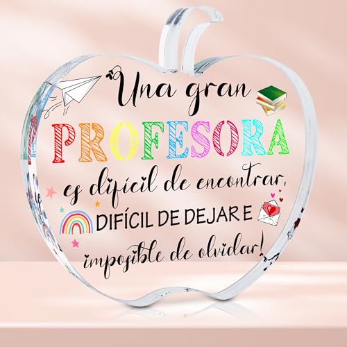 Rebundex Regalos para Profesoras Regalo Profesora Infantil Primaria Guarderia Regalos para Profesores Regalo Profesor Originales, Regalo Maestro Graduacion Regalos Profesores Fin de Curso Navidad