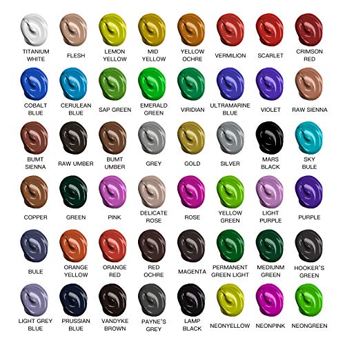 Set da Colori Acrilici per Dipingere, Set di 54