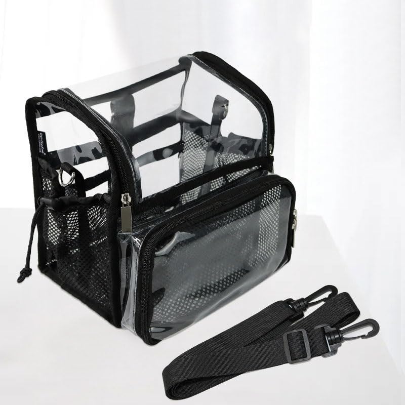 Transparent Cosmetic Bag Portable Hairdresser Tool Travel Wash Large Capacity Storage image 4