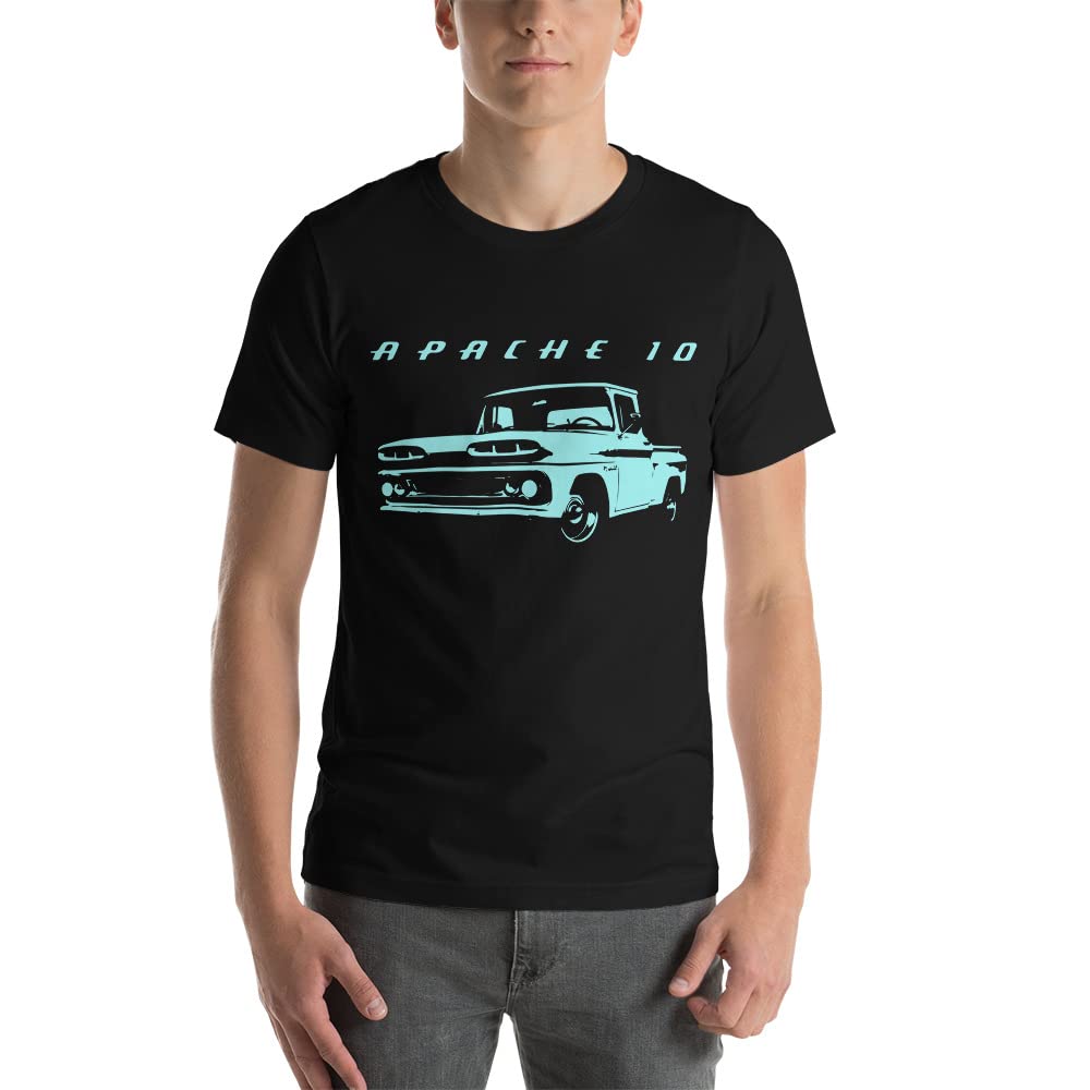 1960 Chevy Apache 10 Antique Pickup Truck Collector Custom T-Shirt Black