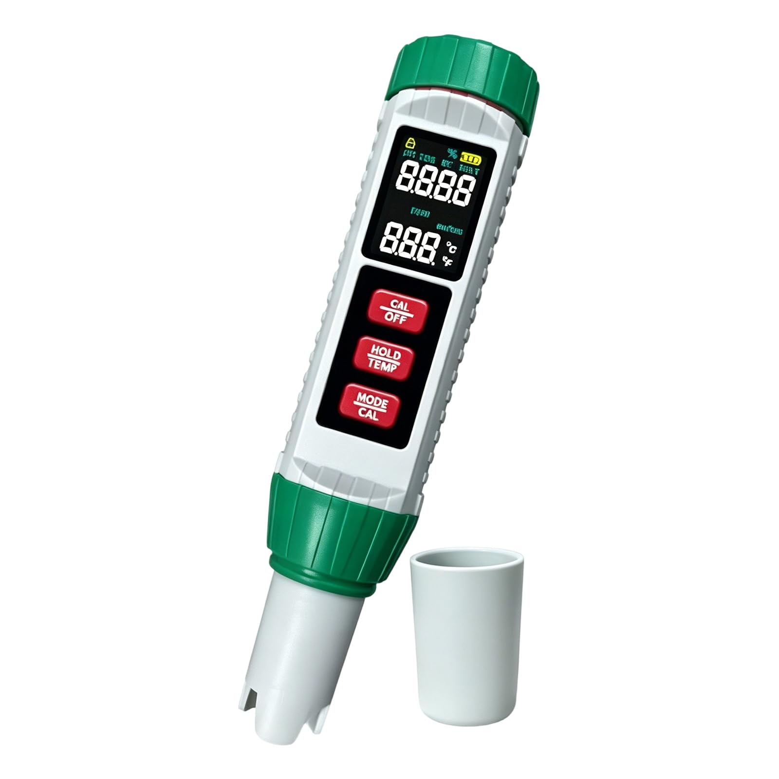 Carotoe A Drinking Water Meter 5 In 1 Digital Cidity Conductivity Salinity Temperature Pen With Hold Nd Mode Buttons For Pool Quarium Nd Household Use Digital Water Meter Cidity Conductivity Salinity Pool
