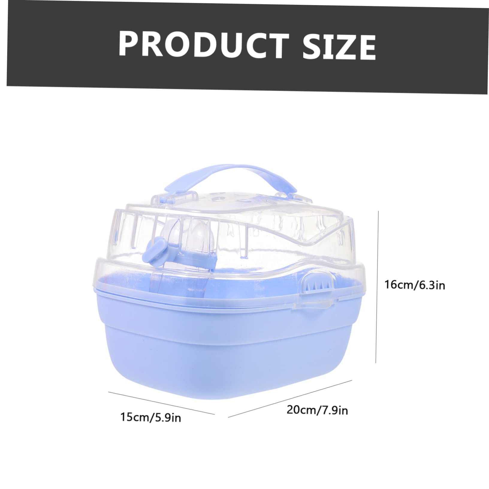Toyvian Hamster Outdoor Travel Cage Portable Carrier Comfortable Material for Small Animals Go