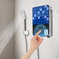 Electric Water Heater Tankless, 4500W 110V Instant Shower Heater with LED Screen Display for Bathroom Bathtub RV Whole House Shower w/Overheating Protection, Water Heater 86-131°F