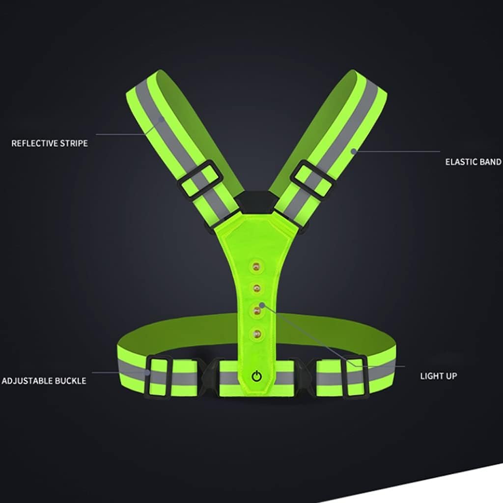 hi vis chaleco reflectante de alta visibilidad, Chaleco de seguridad Chaleco de seguridad Chaleco reflectante de alta visibilidad de 360° for ciclismo y motocicleta