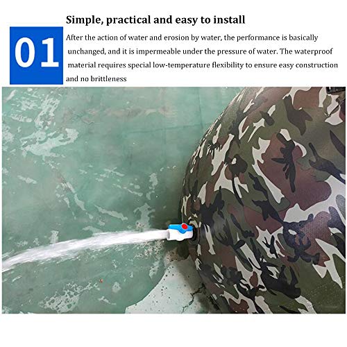 Opvouwbare wateropslagtank Wateropvangbak voor buiten,Duurzame PVC wateropbergtas Landbouw draagbare mobiele… - Image 5