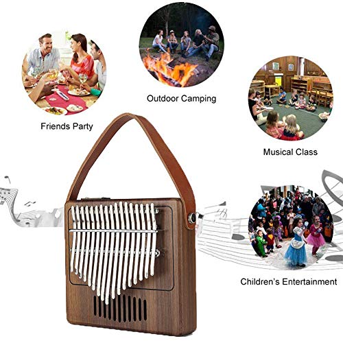 GWXLD Kalimba 17 Touches, Portable Doigt Pouce Piano, Instrument De Musique De Haute Qualité, Musique Cadeau - Les Beatles, Paul McCartney, John Lennon, RIngo Starr, George Harrison GWXLD Kalimba 17 Touches, Portable Doigt Pouce Piano, Instrument De Musique De Haute Qualité, Musique Cadeau – Image 8