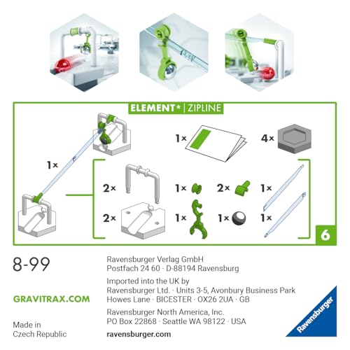 Ravensburger GraviTrax BASE Element Zipline - Kugelbahn-Erweiterung – Ansicht 4
