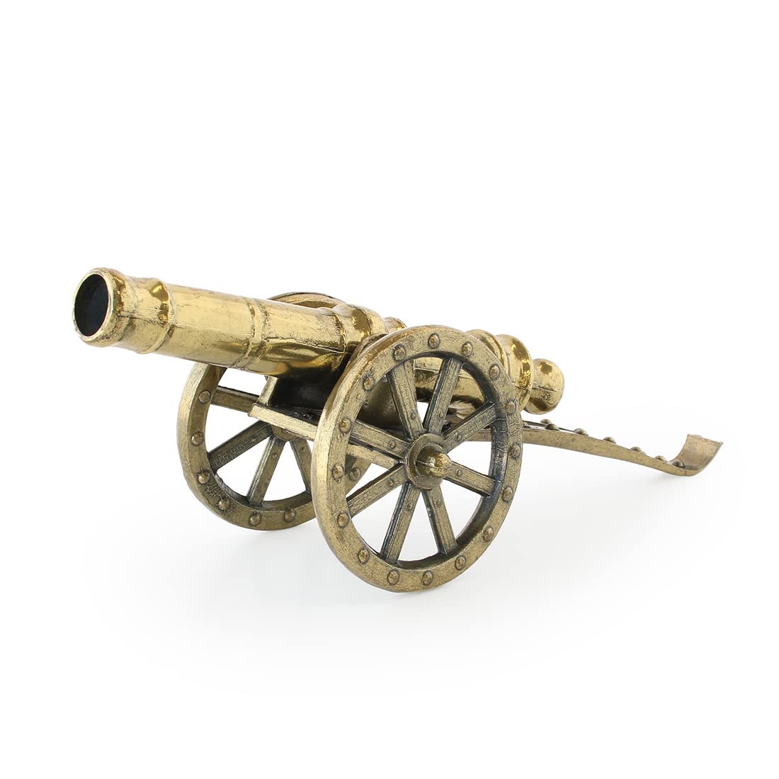 Amazon.co.jp: イタリー製車輪付大砲L ザマック合金 真鍮色 インテリア