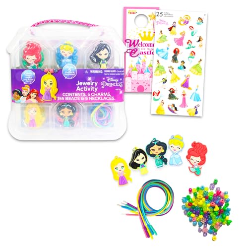 Kit fabrication bijoux Disney Princesses avec perles pour enfants