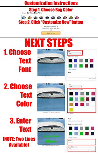 Personalized Monogrammed Gym Duffel Bag with Custom Text | Large Sports Bag with Customizable Embroidered Monogram Design (True Red/Black)