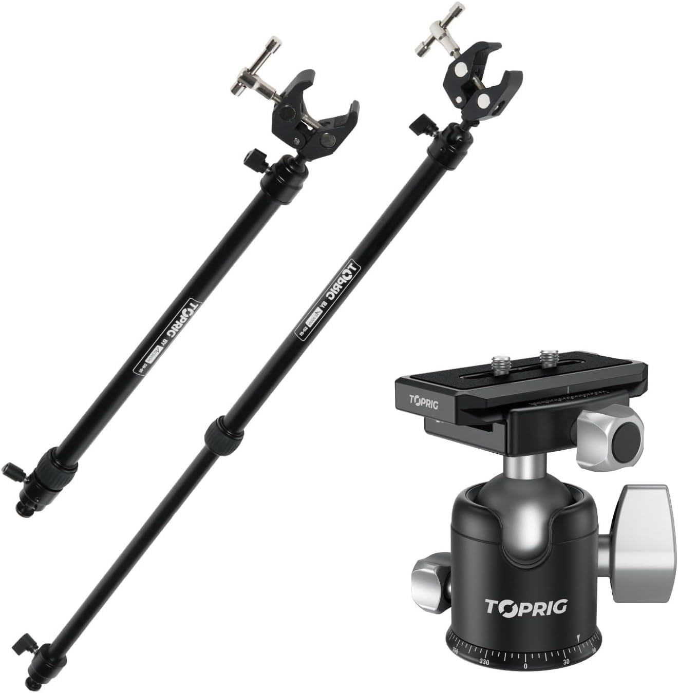 Accsoon Toprig Camera Slider Support Arm and Ball Head Mount