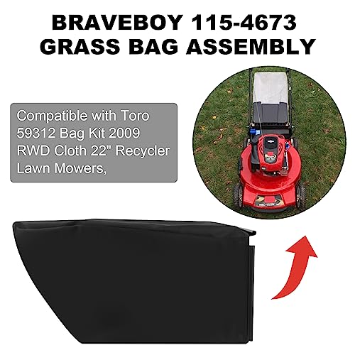 Niahm 115-4673 for Toro Lawn Mower Bag,59312 for Toro Recycler 22 Bag,2009 RWD 22\" Recycler Replacement Bag for Models 20330 20332 20333 and More