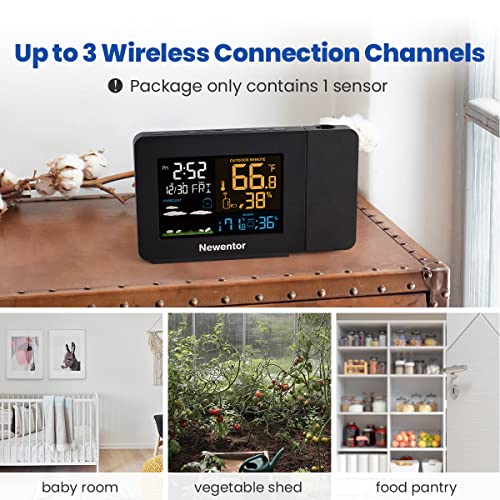 Newentor Projection Alarm Clock For Bedroom Ceiling