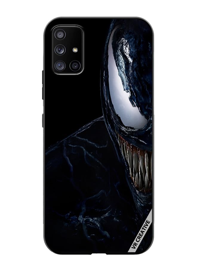 VR CreativeProtective Case Cover For Samsung Galaxy A71 5G Venom Design Multicolour