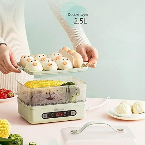 Electric Food Steamers Steam Cooker Seafood Pastry Egg Steamer Household Double-layer Timing Kitchen Cooking Breakfast Machine