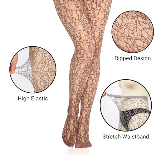 Image of Benefeet Sox Womens Fishnets Girls Fishnet Tights Sexy High Waist Fishnet Stockings Sheer Mesh Hollow Out Pantyhose