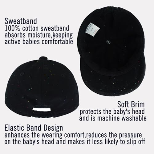 Keepersheep Baby Baseball Cap with Soft Brim - Cotton Knit Sun Hat - Reversible - Infant Sun hat for Indoor and Outdoor Use3