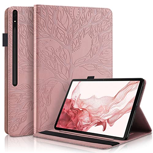 Coque Galaxy Tab S8+ 12.4 pouces SM-X800, pochette de protection rigide avec fentes cartes