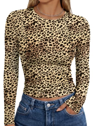 Image of Trendy Queen Womens Long Sleeve T Shirts Fall Fashion Basic Y2K Tops 2026