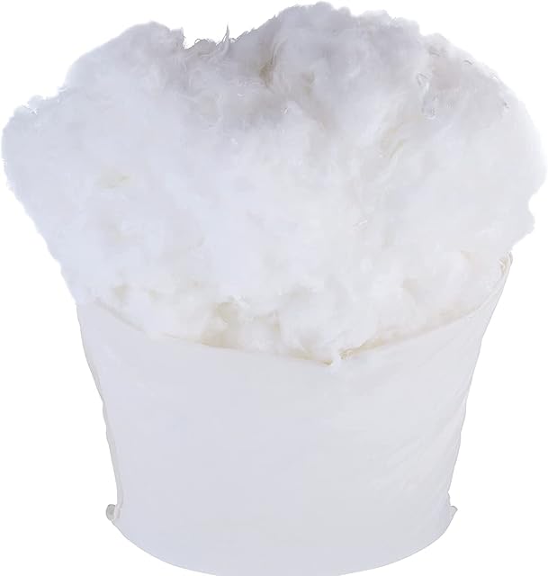 Extra Soft & Pure Virgin Hollow Fibre Stuffing Toys, Pillows, Cushion, Ped Beds Filling Teddy Bear Anti-Allergenic Soft White 100% Polyester High Grade Soft Hollow Fibre (500 GRAMS)