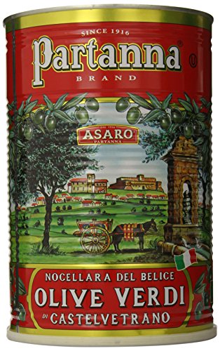 Partanna Premium Select Castelvetrano Whole Olives - 5.5 lbs, Buttery