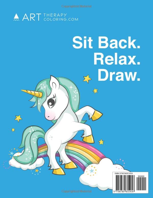 Sketchbook For Kids Ages 4-8: Unicorn Cover: Blank Sketch Book for Boys or Girls; Cute Girls Drawing Pad; Arts and Crafts, Sketching, Doodling or Writing - 110 Premium White Pages (8.5 X 11) image 3