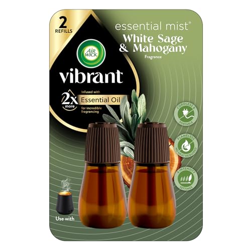 AIR WICK Essential Mist Twin Refill White Sage & Mahogany (2x.67) oz.