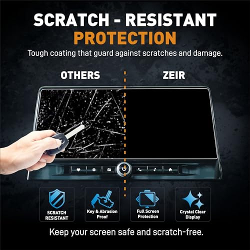 Image of ZEIR Screen Protector For MAHINDRA XUV 3XO 2026+ MX3 MX3Pro AX5 AX5L AX7 AX7L & - 10.25 INCH INFOTAINMENT Touchscreen GUARD | Mahindra3XO Display Guard | 9H Hardness, Anti-Scratch & Water Resistant | HD Clarity XUV3XO Car Dashboard Touchscreen Accessory 2025+ [Not Tempered Glass] (3XO Info)