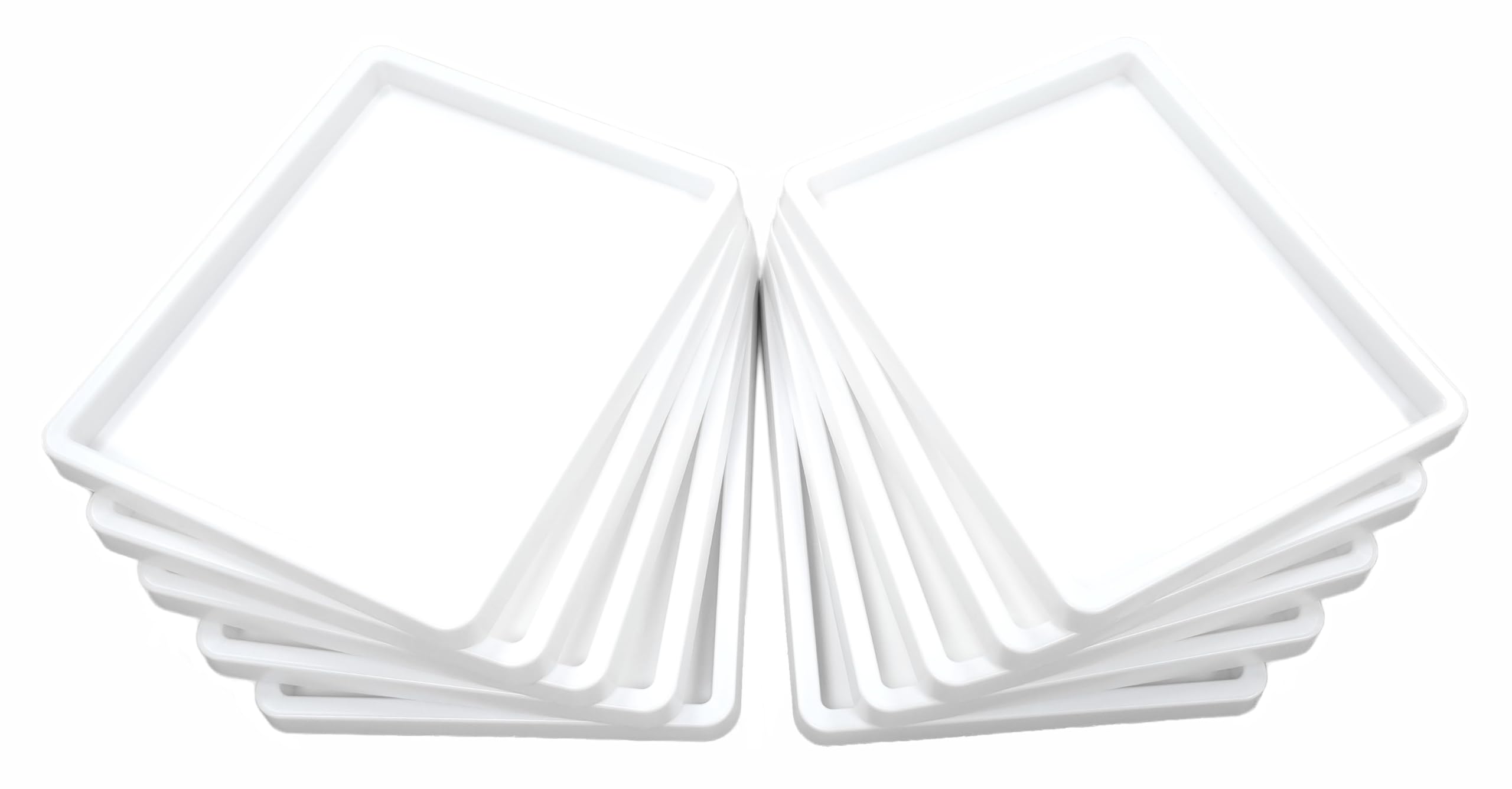 Major Brushes White Inking Tray 20Cm X 25Cm - Pack Of 10