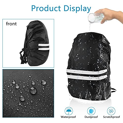 flintronic Backpack Waterproof Cover, Backpack Waterproof Case, Backpack Protector, Rain Cover for Backpack with Reflective Material, Ideal in Bad Light and Darkness - Image 5