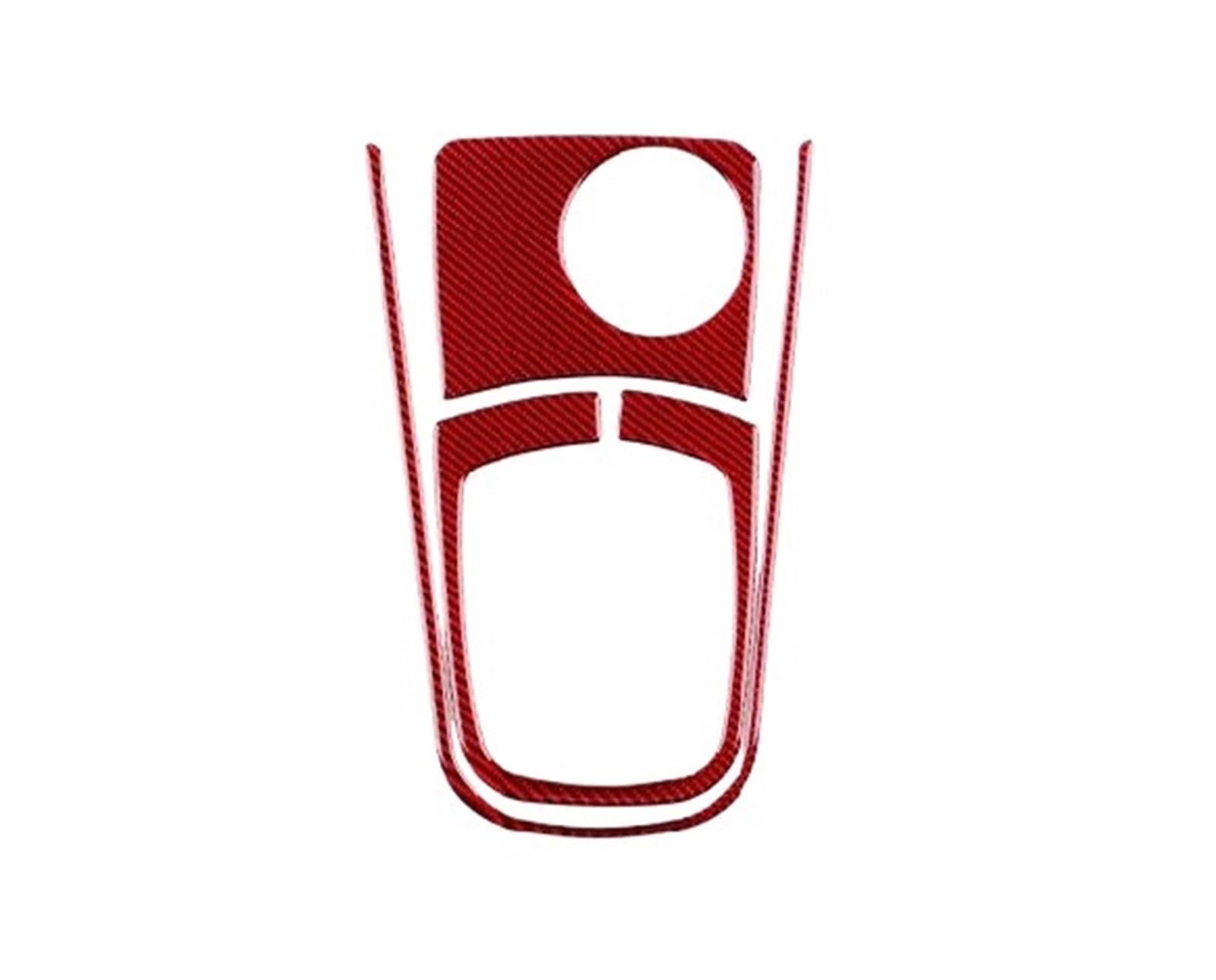 for Renault for Fluence for Megane 3 RS 2009 2010 2011 2012 2013 2014 2015 LHD RHD Gear Shift Panel Trim Sticker OOPUHKSY(Red Carbon)