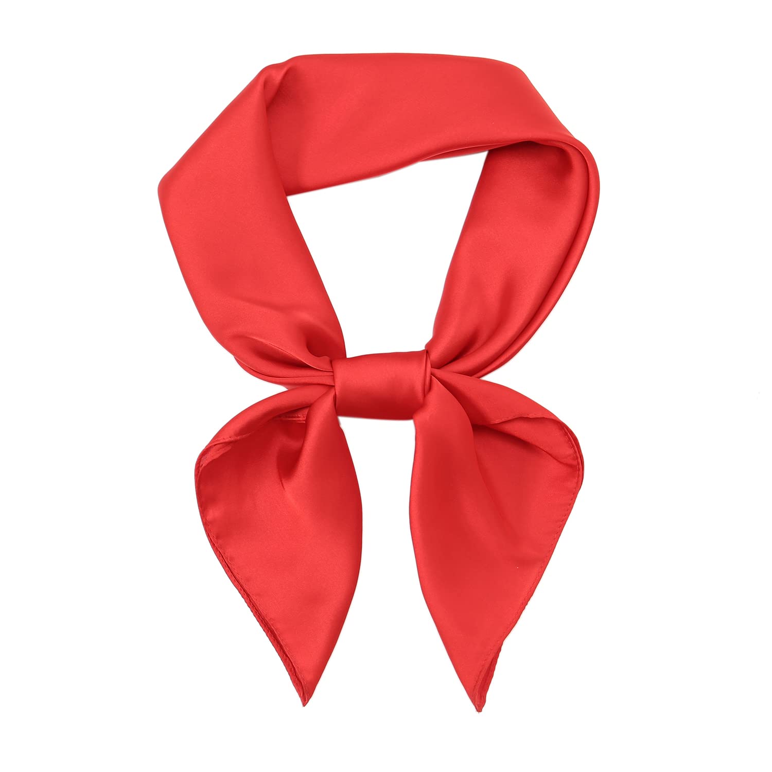 RIIQIICHY Seidentuch Damen Bandana Kopftuch Sommer Schals & Tücher Haarschal Halstücher Quadrates 70x70cm