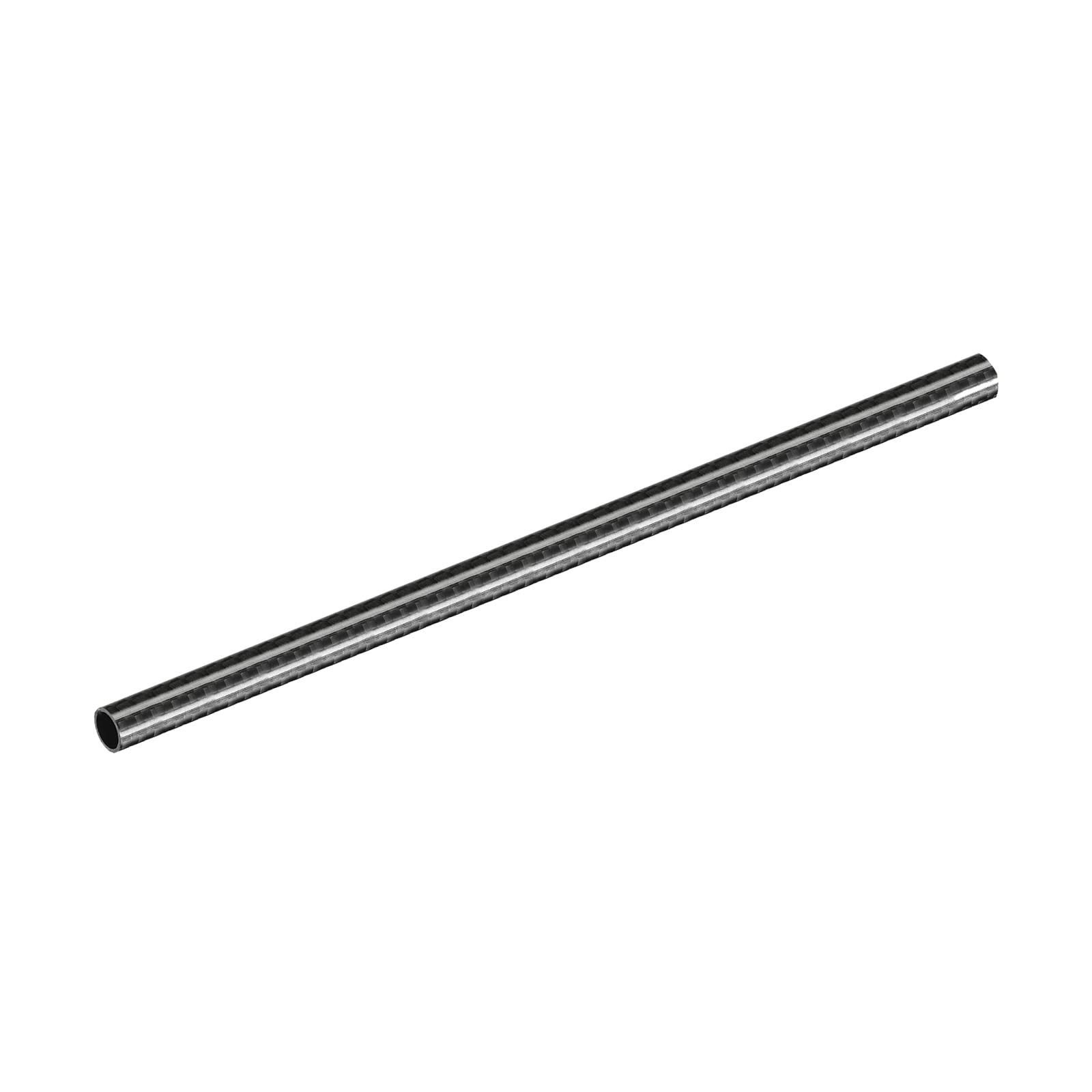 DMiotech 1 Pack 14mmx12mmx500mm Carbon Fiber Round Tubes, 3K Roll Wrapped Glossy Carbon Tube for RC Quadcopter RC Airplane