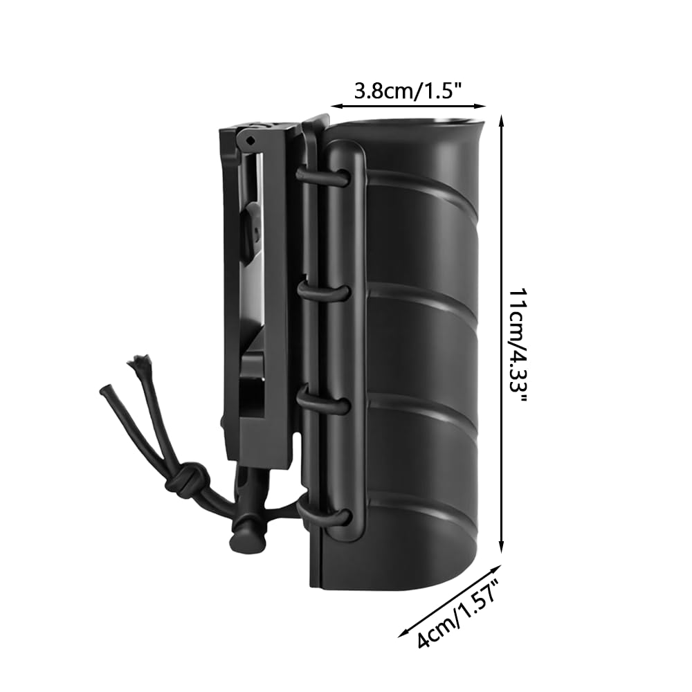 Funda para espray de Pimienta, Estuche para Bote de espray de Pimienta, Soporte para espray de Pimienta Giratorio de 360°, Bolsa para cinturón, Soporte para Bote con Hebilla Ajustable para Cinturones