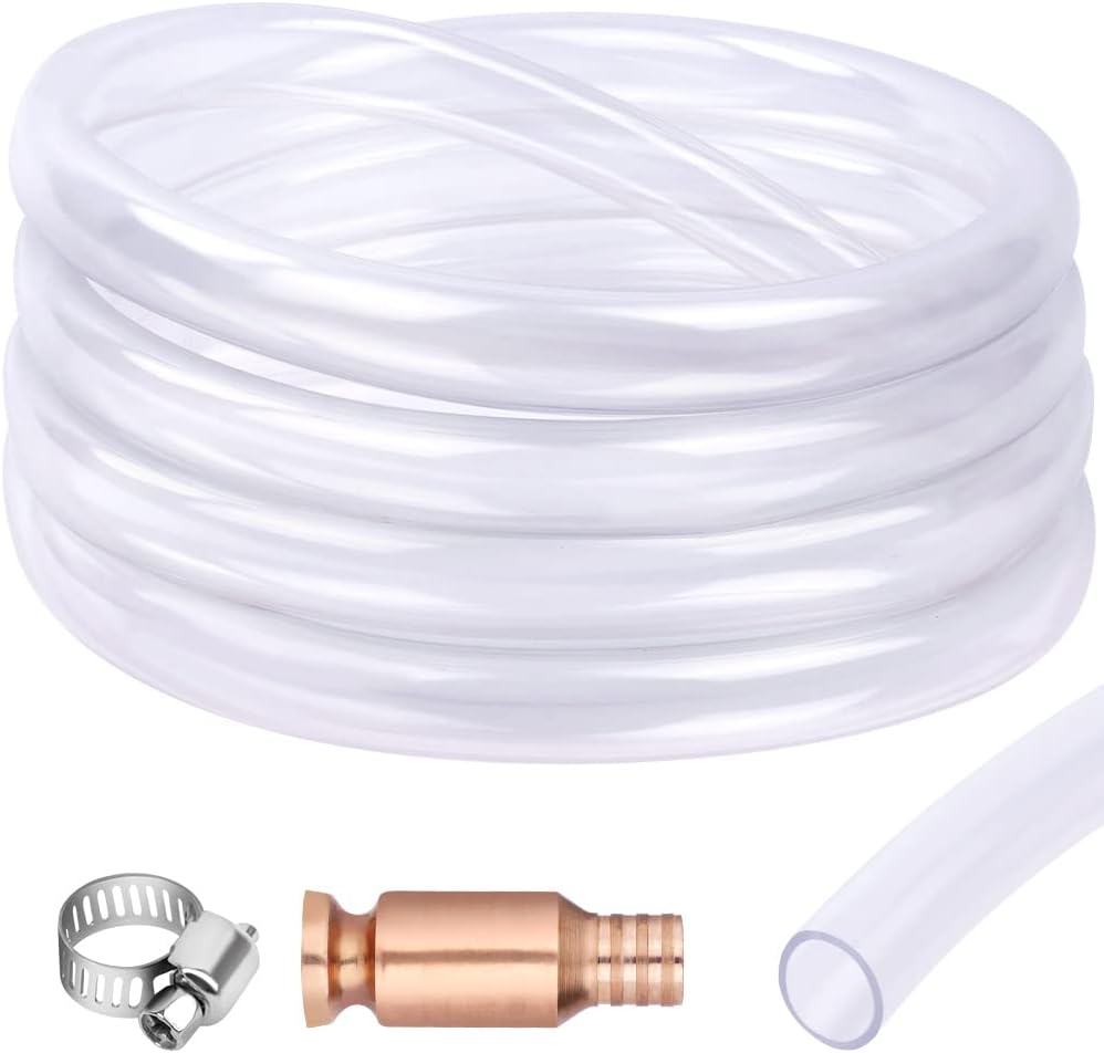 Amazon.fr URAQT Tuyau de Siphon, 2.5M 18mm épais PVC Tuyau Siphon