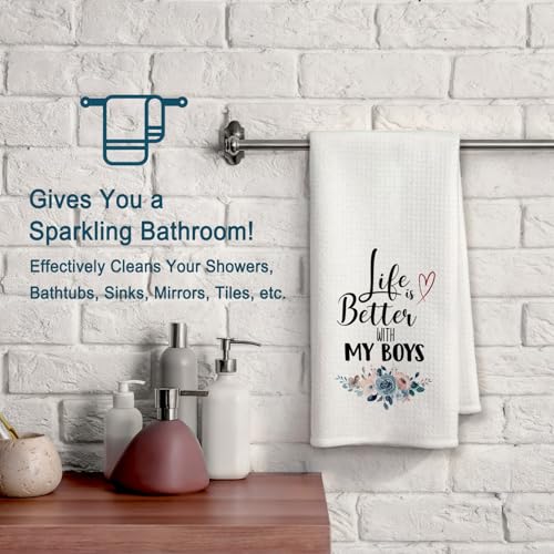Toallas de cocina decorativas de 16x24", el mejor regalo de tela para mamá con frase emotiva 3