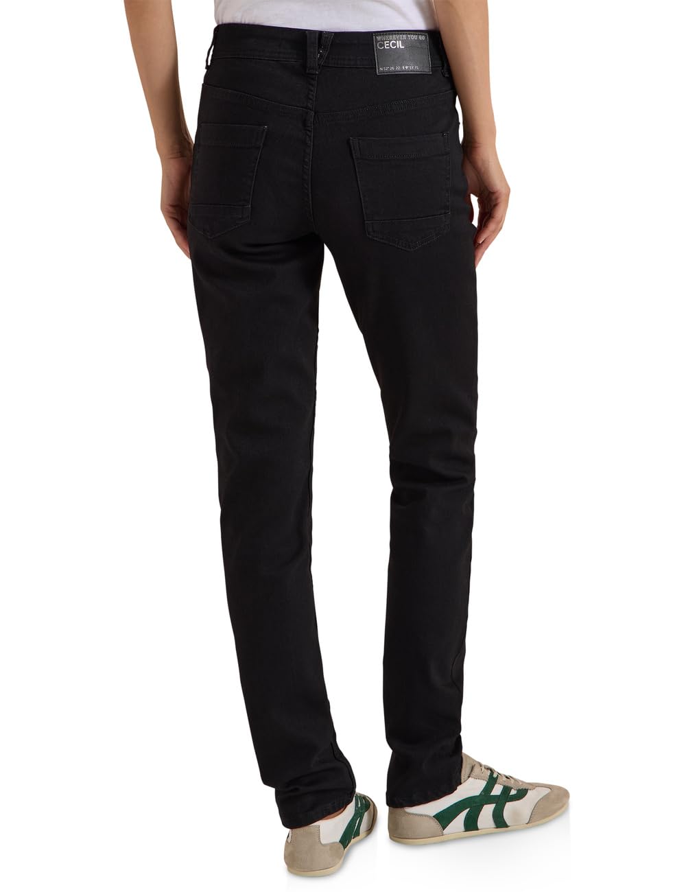 Cecil - 3818683, Jeans a Vita Media, Gamba Dritta, vestibilità Casual Donna