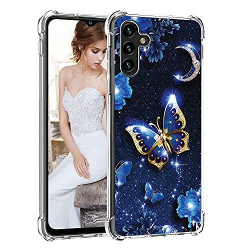 for-Galaxy-A13-5G-CaseTPU-Soft-Rubber-Four-Corners-Reinforced-Anti-Fall-Mobile-Phone-case-Cover-for-Samsung-Galaxy-A13-5G-Butterfly for Galaxy A13 5G Case,TPU Soft Rubber Four Corners Reinforced Anti-Fall Mobile Phone case Cover for Samsung Galaxy A13 5G (Butterfly) - Image 1