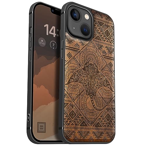 Carveit MagSafe (}OZ[t) Ή iPhone 13 Mini ؐ P[X [VR+TPUVRc[C], phone 13 Mini P[Xi5.4C`jC, [U[A[g ACtH13 Mini Jo[