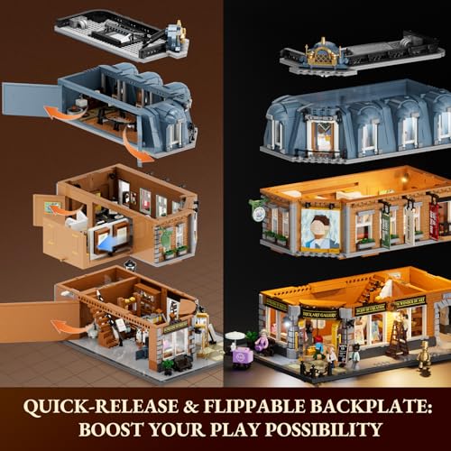 Image of Lumibricks Art Gallery Lighting Building Set, 3400 Pcs Modular Building
