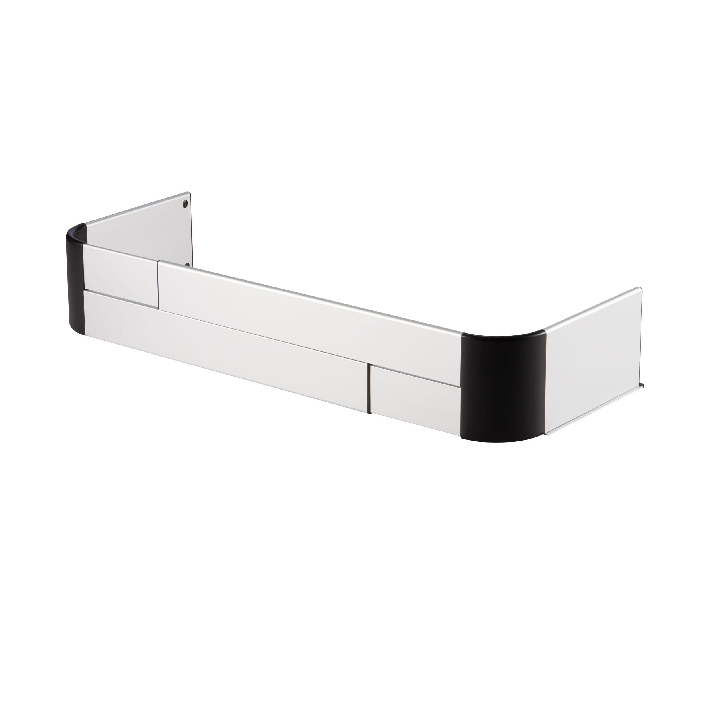 reer Premium fornuis beschermingsrooster, kinderbescherming voor de keuken, kinderbeveiliging, om te plakken, in grootte verstelbaar, 57-90 cm, voor inductie en gasfornuizen, zilver