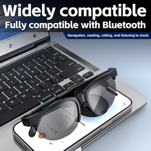 Bapick Smart Glasses with Bluetooth Speaker,Indoor/Outdoor Sunglasses for Men Women,Voice Control - Thumbnail 4