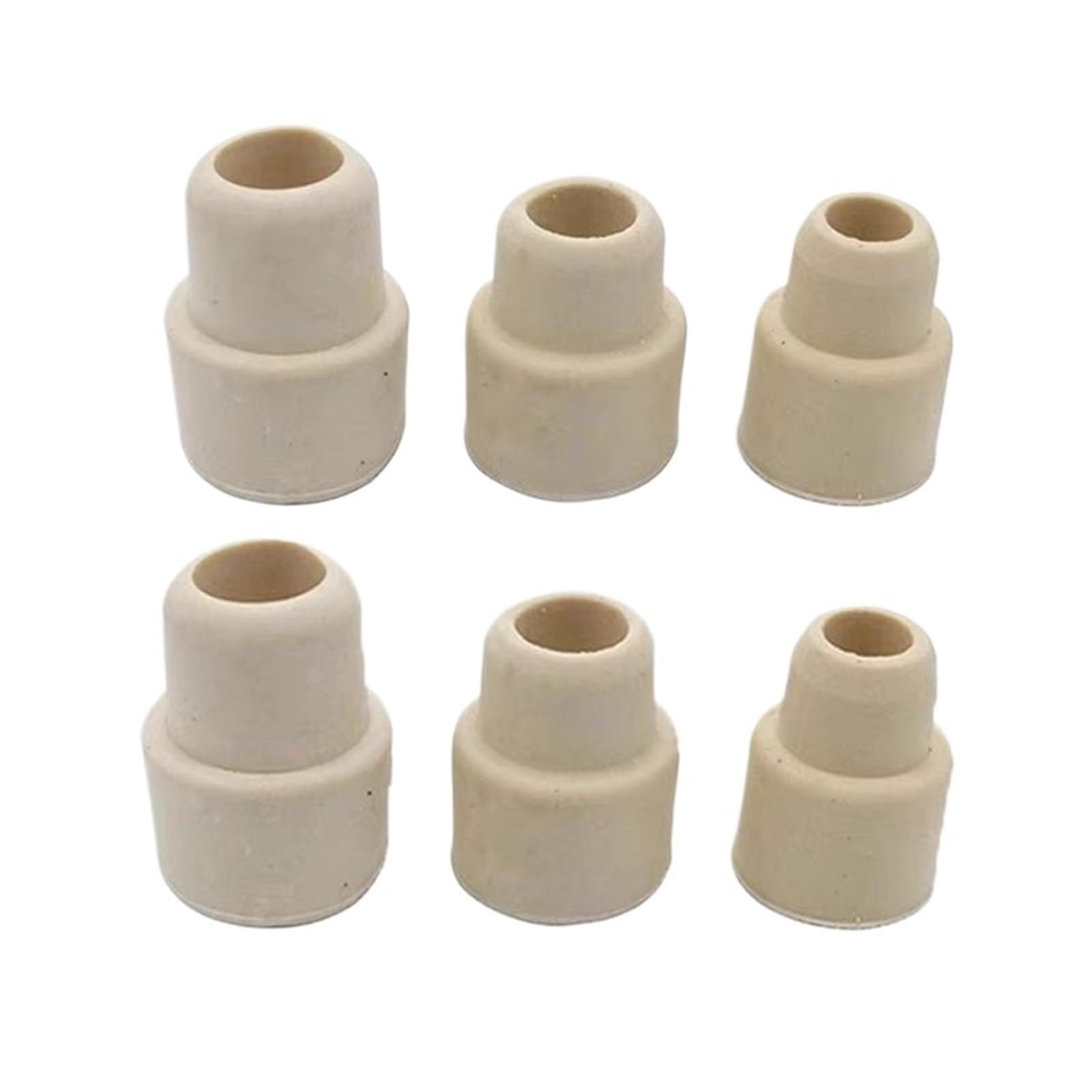 Tapón de Goma 14#19#24#, tapón Trasero, tapón de Solapa, 20psc 50 Uds 100 Uds tapón de Goma Blanco tapón de Goma de Laboratorio Rosca inversa(No.19 100pcs) | No.19 100pcs